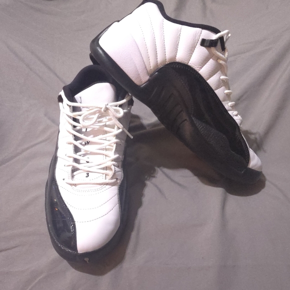 Jordan 12 Low Men\'s Sneakers in Black and White